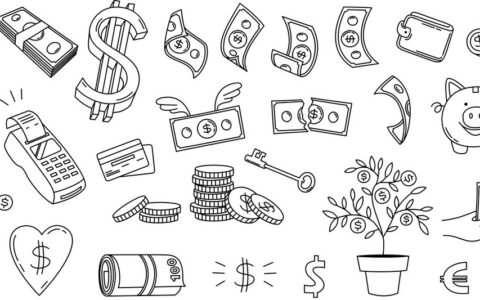 Symbolillustration zu Finanzen und Geldanlage.